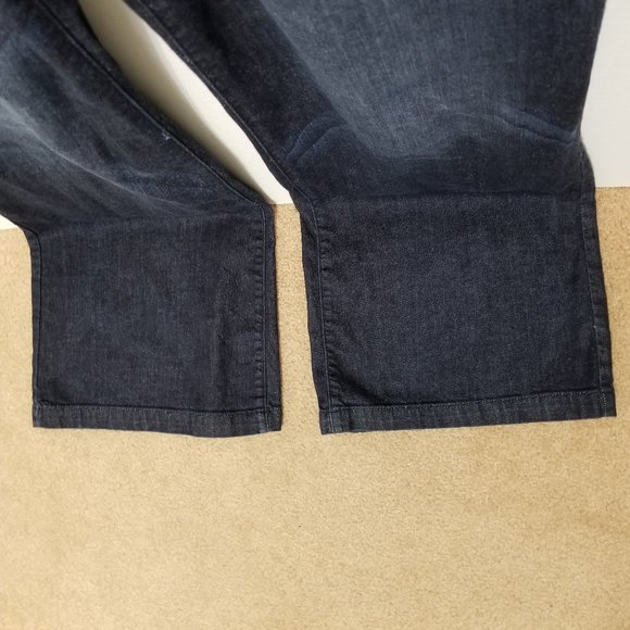 Mossimo jeans 6 Wide Leg denim trouser whiskered early 2000's stretch - Picture 6 of 13